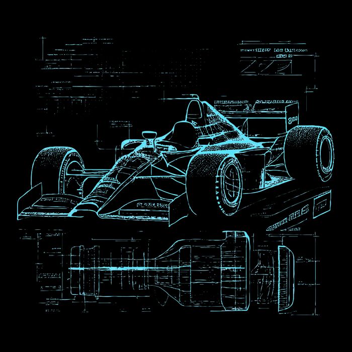Formula Racing Car Silhouette Mechanic Car Guys Visor