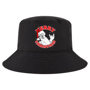 Funny Retro Christmas Santa Rock And Roll Gift Cool Comfort Performance Bucket Hat