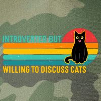 Funny Retro Cat Introverted But Willing To Discuss Cats Legacy Tie Dye Trucker Hat