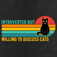 Funny Retro Cat Introverted But Willing To Discuss Cats Cool Comfort Performance Bucket Hat