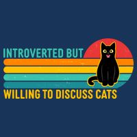 Funny Retro Cat Introverted But Willing To Discuss Cats Infant Baby Jersey Bodysuit