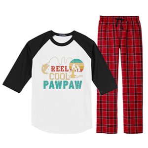 Fishing Reel Cool Pawpaw Father’s Day Gift Fisherman Pawpaw Raglan Sleeve Pajama Set