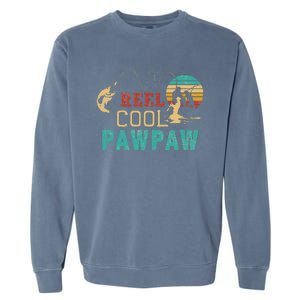 Fishing Reel Cool Pawpaw Father’s Day Gift Fisherman Pawpaw Garment-Dyed Sweatshirt