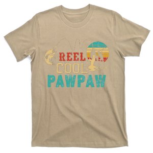 Fishing Reel Cool Pawpaw Father’s Day Gift Fisherman Pawpaw T-Shirt