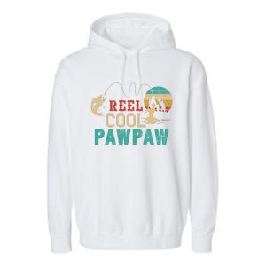 Fishing Reel Cool Pawpaw Father’s Day Gift Fisherman Pawpaw Garment-Dyed Fleece Hoodie