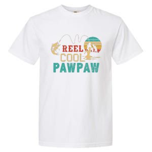 Fishing Reel Cool Pawpaw Father’s Day Gift Fisherman Pawpaw Garment-Dyed Heavyweight T-Shirt