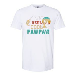 Fishing Reel Cool Pawpaw Father’s Day Gift Fisherman Pawpaw Softstyle CVC T-Shirt