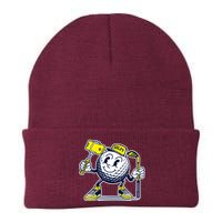 Funny Retro Cartoon Golf Ball Taking Selfie Knit Cap Winter Beanie