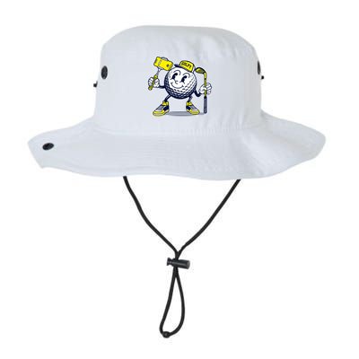 Funny Retro Cartoon Golf Ball Taking Selfie Legacy Cool Fit Booney Bucket Hat