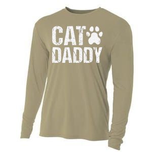 Funny Rad Cat Daddy Dad Gift Fathers Day Cooling Performance Long Sleeve Crew