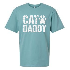 Funny Rad Cat Daddy Dad Gift Fathers Day Sueded Cloud Jersey T-Shirt