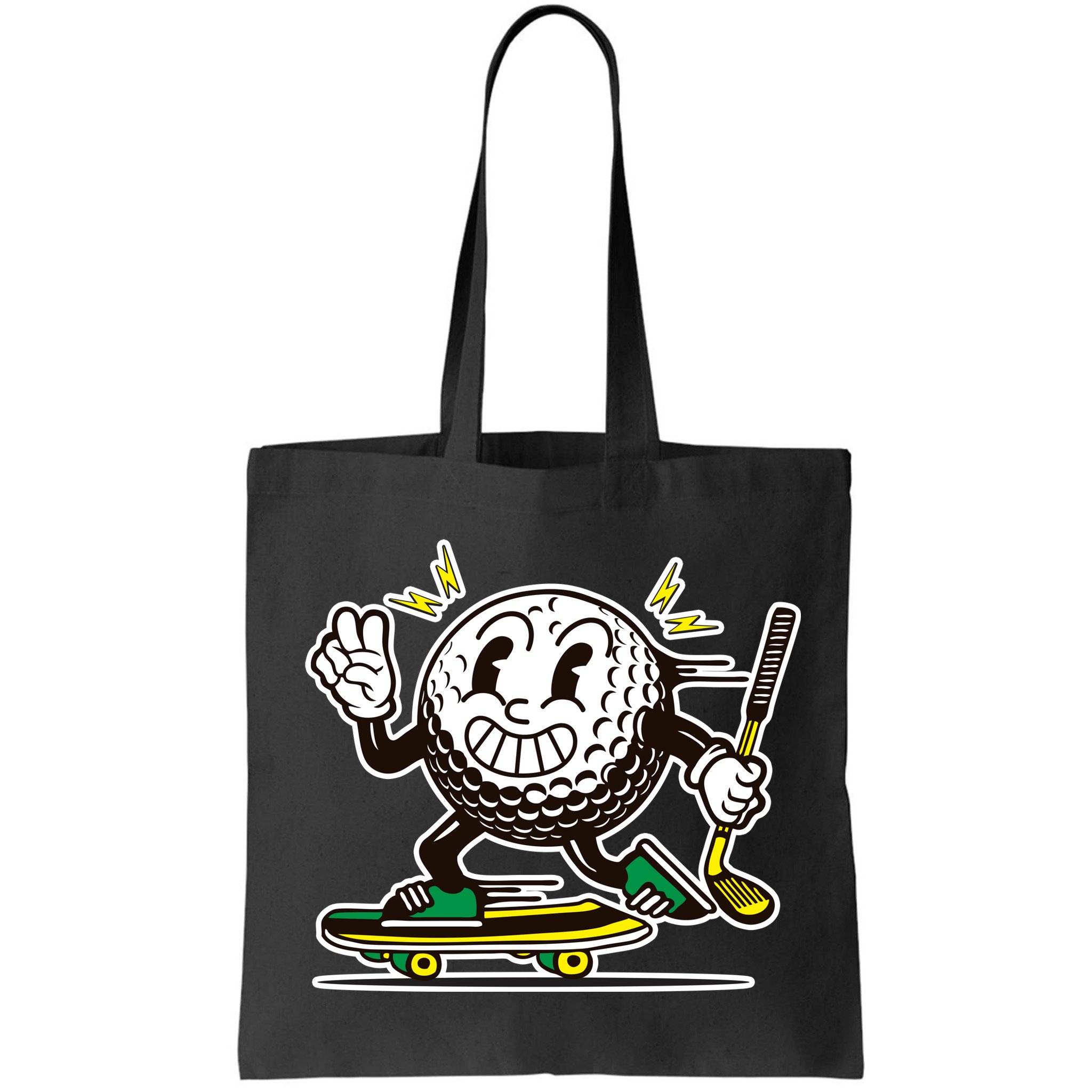 Funny Retro Cartoon Skateboarding Golf Ball Bag