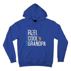 Fishing Reel Cool Grandpa Father’s Day Gift For Fisher Gift Hoodie