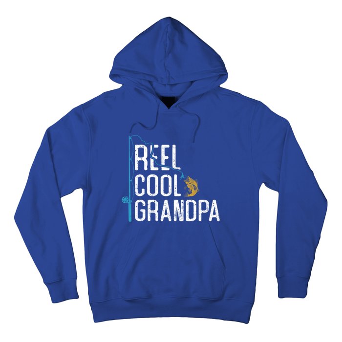 Fishing Reel Cool Grandpa Father’s Day Gift For Fisher Gift Hoodie