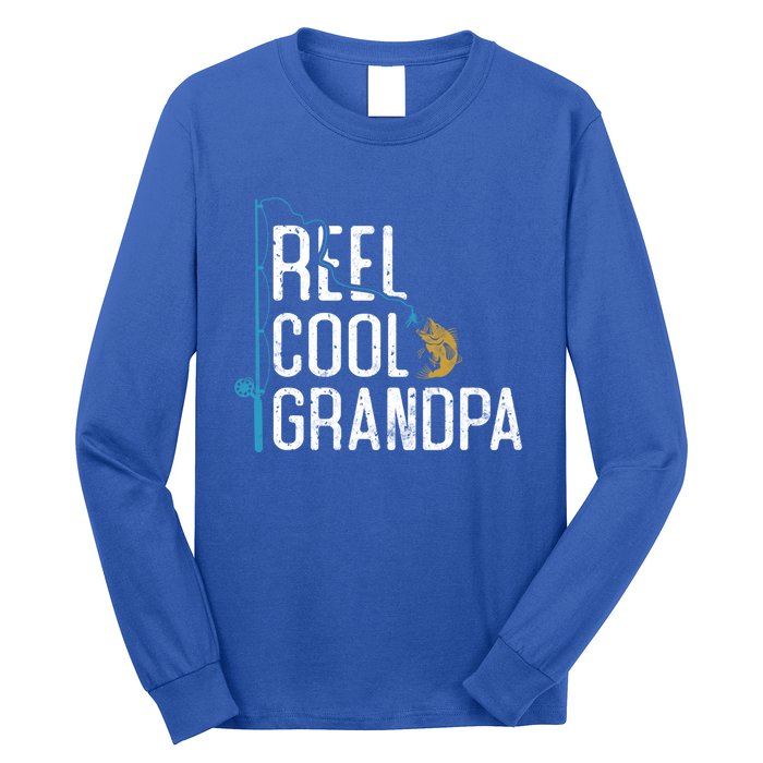 Fishing Reel Cool Grandpa Father’s Day Gift For Fisher Gift Long Sleeve Shirt