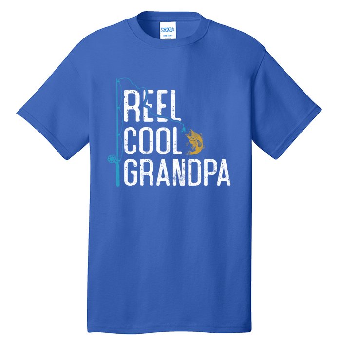 Fishing Reel Cool Grandpa Father’s Day Gift For Fisher Gift Tall T-Shirt