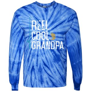 Fishing Reel Cool Grandpa Father’s Day Gift For Fisher Gift Tie-Dye Long Sleeve Shirt