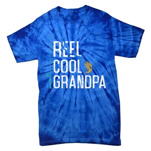 Fishing Reel Cool Grandpa Father’s Day Gift For Fisher Gift Tie-Dye T-Shirt