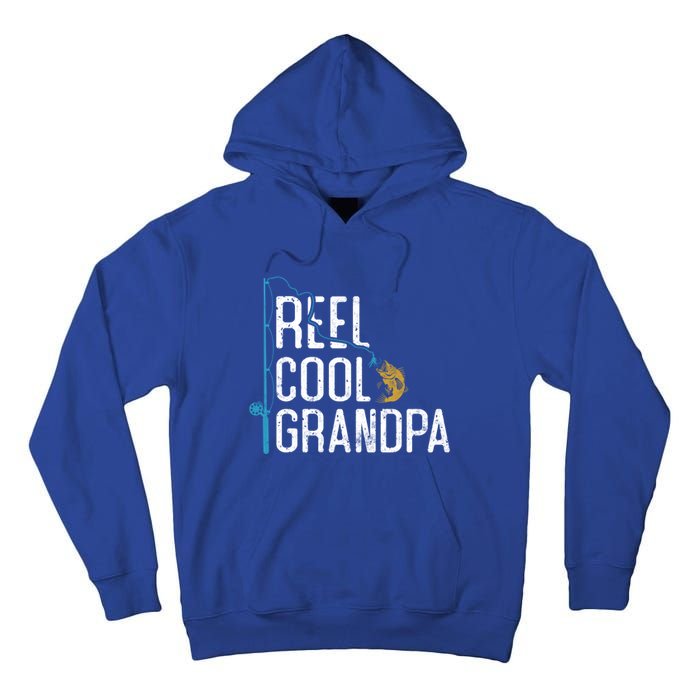 Fishing Reel Cool Grandpa Father’s Day Gift For Fisher Gift Tall Hoodie