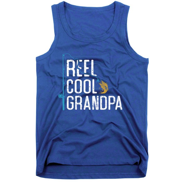 Fishing Reel Cool Grandpa Father’s Day Gift For Fisher Gift Tank Top