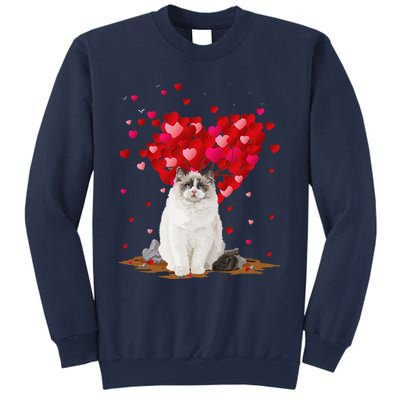 Funny Ragdoll Cat Animal Lover Ragdoll Cat Valentine's Day Sweatshirt