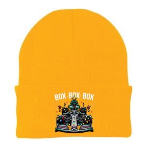 Formula Racing Car Box Box Box Radio Call Fun Christmas Tree  Knit Cap Winter Beanie