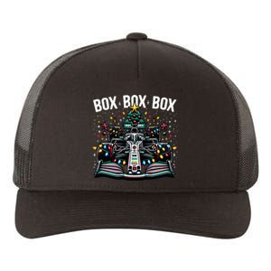 Formula Racing Car Box Box Box Radio Call Fun Christmas Tree  Yupoong Adult 5-Panel Trucker Hat