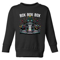 Formula Racing Car Box Box Box Radio Call Fun Christmas Tree  Toddler Sweatshirt