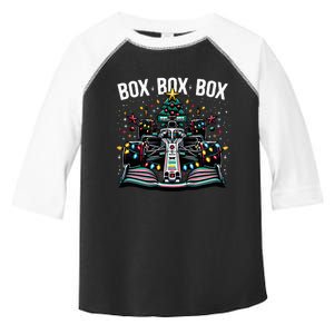 Formula Racing Car Box Box Box Radio Call Fun Christmas Tree  Toddler Fine Jersey T-Shirt