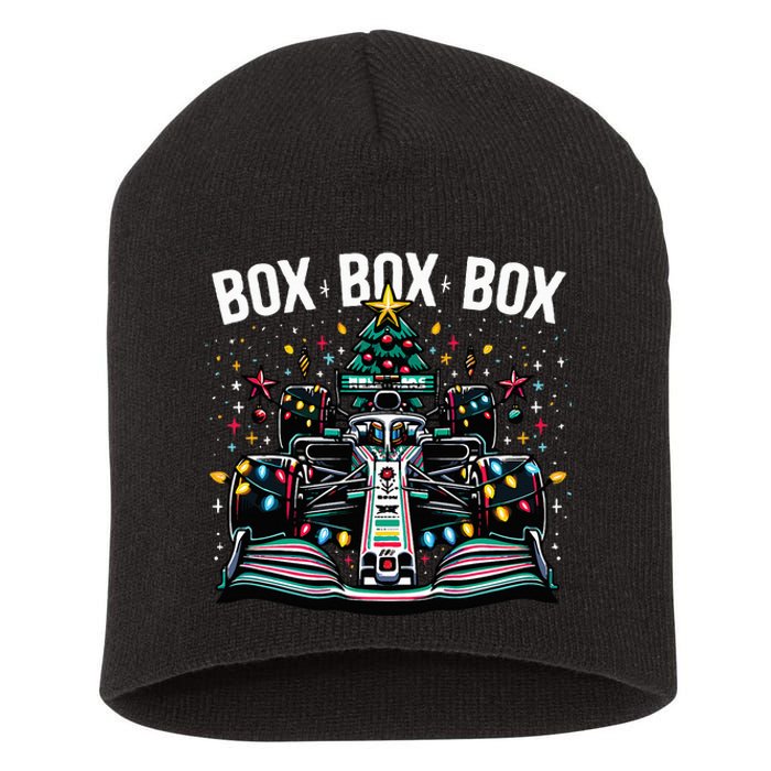 Formula Racing Car Box Box Box Radio Call Fun Christmas Tree  Short Acrylic Beanie