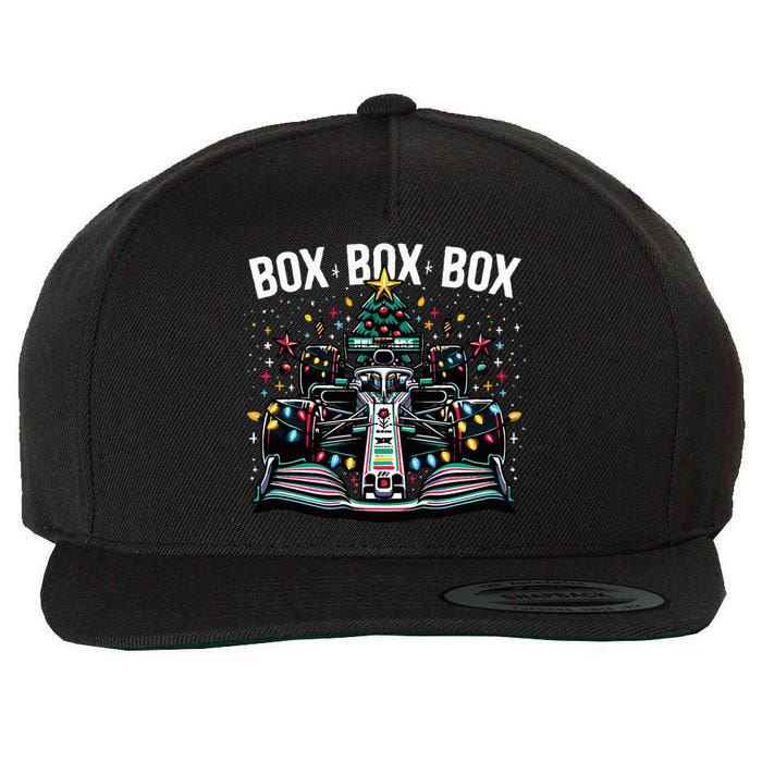 Formula Racing Car Box Box Box Radio Call Fun Christmas Tree  Wool Snapback Cap