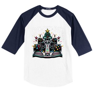 Formula Racing Car Box Box Box Radio Call Fun Christmas Tree  Baseball Sleeve Shirt