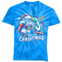 Funny Rockin Christmas Christmas Santa Funny Santa Rocker Meaningful Gift Kids Tie-Dye T-Shirt