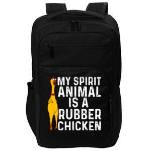 Funny Rubber Chicken Gift Men Women Rubber Chicken Costume Gift Impact Tech Backpack