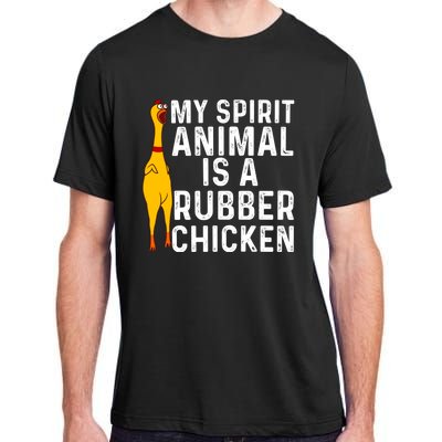 Funny Rubber Chicken Gift Men Women Rubber Chicken Costume Gift Adult ChromaSoft Performance T-Shirt