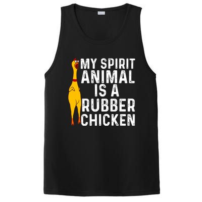 Funny Rubber Chicken Gift Men Women Rubber Chicken Costume Gift PosiCharge Competitor Tank