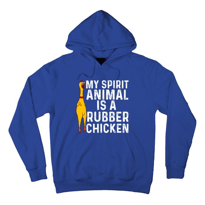 Funny Rubber Chicken Gift Men Women Rubber Chicken Costume Gift Hoodie