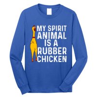 Funny Rubber Chicken Gift Men Women Rubber Chicken Costume Gift Long Sleeve Shirt