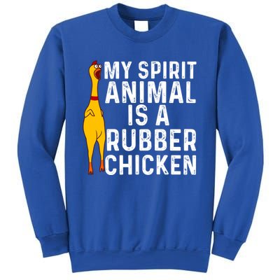 Funny Rubber Chicken Gift Men Women Rubber Chicken Costume Gift Sweatshirt