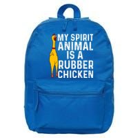 Funny Rubber Chicken Gift Men Women Rubber Chicken Costume Gift 16 in Basic Backpack