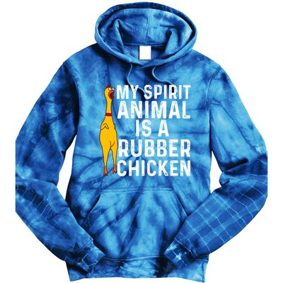 Funny Rubber Chicken Gift Men Women Rubber Chicken Costume Gift Tie Dye Hoodie