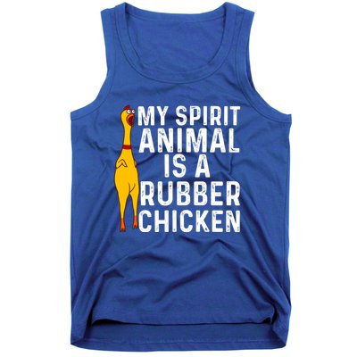 Funny Rubber Chicken Gift Men Women Rubber Chicken Costume Gift Tank Top