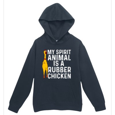 Funny Rubber Chicken Gift Men Women Rubber Chicken Costume Gift Urban Pullover Hoodie