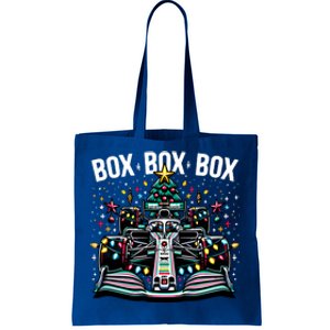 Formula Racing Car Box Box Box Radio Call Fun Christmas Tree Cute Gift Tote Bag