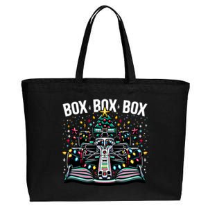 Formula Racing Car Box Box Box Radio Call Fun Christmas Tree Cute Gift Cotton Canvas Jumbo Tote