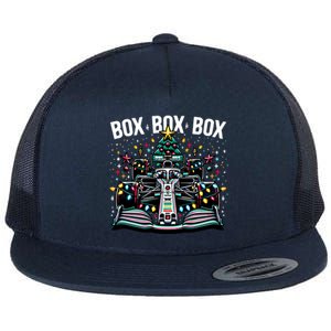 Formula Racing Car Box Box Box Radio Call Fun Christmas Tree Cute Gift Flat Bill Trucker Hat