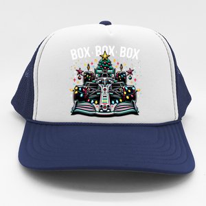 Formula Racing Car Box Box Box Radio Call Fun Christmas Tree Cute Gift Trucker Hat