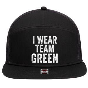 Formula Racing Car I Wear Team Green F1 Formula One Racing Car 7 Panel Mesh Trucker Snapback Hat