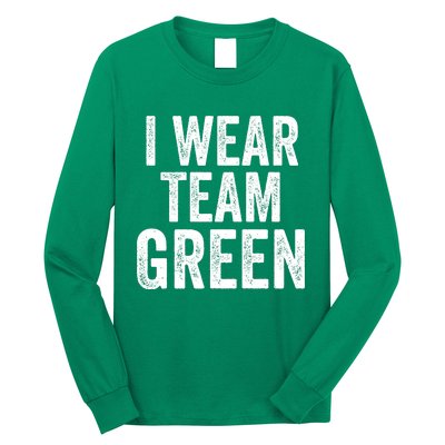 Formula Racing Car I Wear Team Green F1 Formula One Racing Car Long Sleeve Shirt