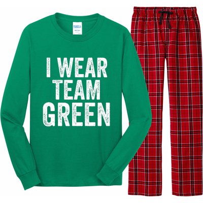 Formula Racing Car I Wear Team Green F1 Formula One Racing Car Long Sleeve Pajama Set